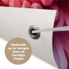 Dahlia - Bloem - Close up - Roze tuinposter los doek klein -sfeer5