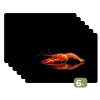 Kreeft - Oranje - Zwart - Opvallend Placemat vinyl groot -zzsfeer3_Kitchenyeah-website