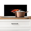 Kreeft - Oranje - Zwart - Opvallend Spatscherm Aluminium klein -3d