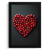 Kersen - Hart - Rood - Zwart KitchenYeah - Keuken - Fotolijst klein -3d