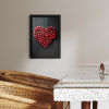 Kersen - Hart - Rood - Zwart KitchenYeah - Keuken - Fotolijst klein -sfeer3