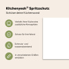 Huisje - Groen - Tekst - Liefdevol Spatscherm Aluminium klein -zdetails_DE