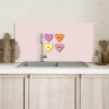 Hartjes - Pastel - Liefde - Moeder Spatscherm Aluminium klein -sfeer2