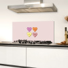 Hartjes - Pastel - Liefde - Moeder Spatscherm Aluminium klein -sfeer4