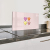 Hartjes - Pastel - Liefde - Moeder Spatscherm Aluminium klein -zzproduct_nieuw