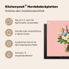 Bloemen - Lint - Kaartje Inductie beschermer vinyl 3mm klein -zzzzzzusp-haakje_DE