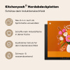 Vaas - Bloemen - Oranje Inductie beschermer vinyl 3mm klein -zzzzzzusp-haakje_DE