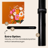 Vaas - Bloemen - Oranje Inductie beschermer vinyl 3mm klein -zzzzzzz-induclip_DE