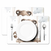 Wasbeer - Dier - Kinderen - Babykamer - Kinderkamer Placemat vinyl groot -zzsfeer2_Kitchenyeah-website