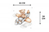 Beer - Vliegtuig - Sterren - Kinderen Placemat vinyl groot -specs