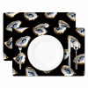 Oesters - Vissen - Blauw - Goud Placemat vinyl groot -zzsfeer2_Kitchenyeah-website
