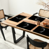 Koi - Vis - Wit - Zwart Placemat vinyl groot -zzsfeer4_Kitchenyeah-website