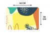 Abstracte Zomermiddag Placemat vinyl groot -specs