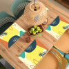 Abstracte Zomermiddag Placemat vinyl groot -zzsfeer5_Kitchenyeah-website