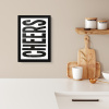 Retro - Cheers - Zwart - Decoratie KitchenYeah - Keuken - Fotolijst klein -sfeer1