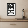 Retro - Cheers - Zwart - Decoratie KitchenYeah - Keuken - Fotolijst klein -sfeer2