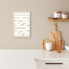 Sushi - Eten - Decoratie - Vintage KitchenYeah - Keuken - Canvas klein -sfeer1