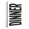 Zwart - Decoratie - Vintage - Eten KitchenYeah - Keuken - Canvas klein -3d
