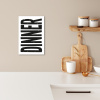 Zwart - Decoratie - Vintage - Eten KitchenYeah - Keuken - Canvas klein -sfeer1