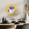 Blikje - Minimalistisch - Blauw - Illustratie KitchenYeah - Keuken - Wandcirkel Forex klein -sfeer2