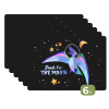 Quotes - 'Shoot for the moon' - Spreuken - Ruimte - Kids - Jongens - Meiden - Kinderen Placemat vinyl groot -zzsfeer3_Kitchenyeah-website