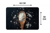 Meel - Hout - Lepel Placemat vinyl groot -specs