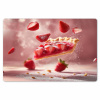 Aardbei - Taart- Eten - Roze Placemat vinyl groot -zzsfeer1_Kitchenyeah-website