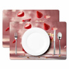 Aardbei - Taart- Eten - Roze Placemat vinyl groot -zzsfeer2_Kitchenyeah-website