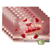 Aardbei - Taart- Eten - Roze Placemat vinyl groot -zzsfeer3_Kitchenyeah-website