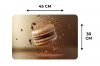 Chocolade - Macarons - Eten - Snoep Placemat vinyl groot -specs