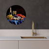 Champagne - Luxe - Oesters KitchenYeah - Keuken - Wandcirkel Forex klein -sfeer1