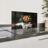 Stilleven - Perziken - Vintage Spatscherm Aluminium klein -zzproduct_nieuw