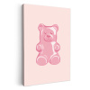 Beer - Roze - Snoep KitchenYeah - Keuken - Canvas klein -3d