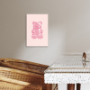 Beer - Roze - Snoep KitchenYeah - Keuken - Canvas klein -sfeer3