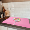 Lolly - Roze - Snoep - Zoet Inductie beschermer vinyl 3mm klein -sfeer3