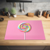 Lolly - Roze - Snoep - Zoet Inductie beschermer vinyl 3mm klein -sfeer5