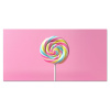 Lolly - Roze - Snoep - Zoet Spatscherm Aluminium klein -3d_volledig