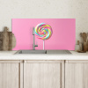 Lolly - Roze - Snoep - Zoet Spatscherm Aluminium klein -sfeer2