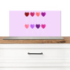Lolly - Hart - Roze - Snoep Spatscherm Aluminium klein -3d_zonderpan