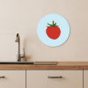 Rood - Tomaat - Groente KitchenYeah - Keuken - Wandcirkel Forex klein -sfeer3