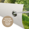 Zonnestralen in een groen bos tuinposter los doek klein -sfeer5