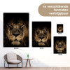 Leeuw in het schaduwlicht tuinposter los doek klein -sfeer9