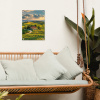 Toscane - Landschap - Wijngaarden tuinposter los doek klein -sfeer7