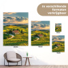 Toscane - Landschap - Wijngaarden tuinposter los doek klein -sfeer9