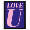 Love - Blauw - Valentijn KitchenYeah - Keuken - Fotolijst klein -3d