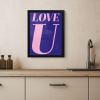 Love - Blauw - Valentijn KitchenYeah - Keuken - Fotolijst klein -sfeer2