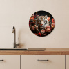 Florale Staring KitchenYeah - Keuken - Wandcirkel Forex klein -sfeer3