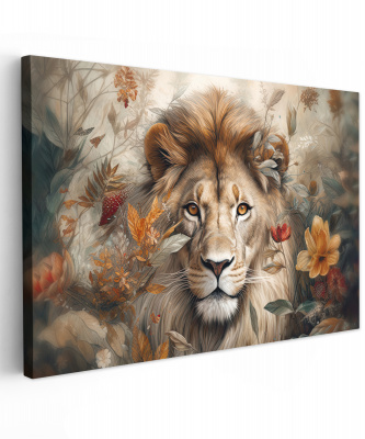 Canvas leeuw