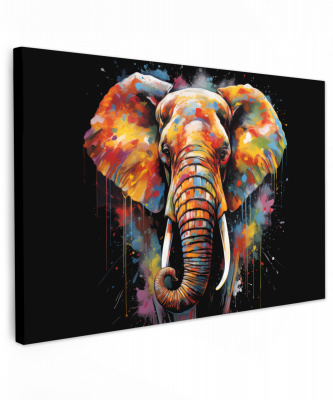 Canvas olifant graffiti