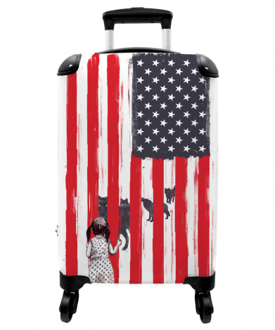 Koffer - Meisje - Verenigde Staten - Wolven - Vlag